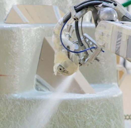 ROBOSURF - Robot Technology - Fiberglass Application